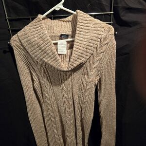 Faded Glory Women's Cowl Neck Sweater - Cream